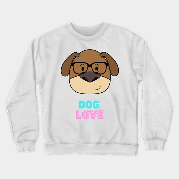 Love dog Crewneck Sweatshirt by MeKong